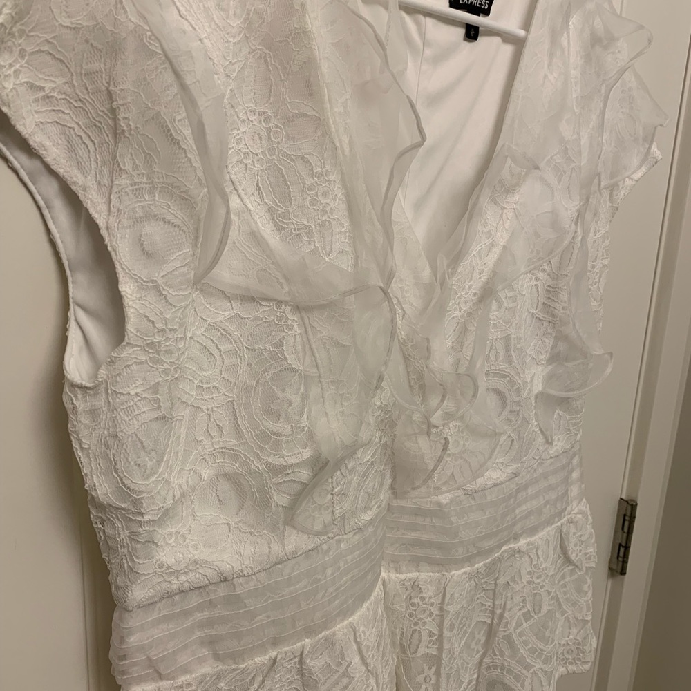 White Ruffle Top - Picture 3 of 3